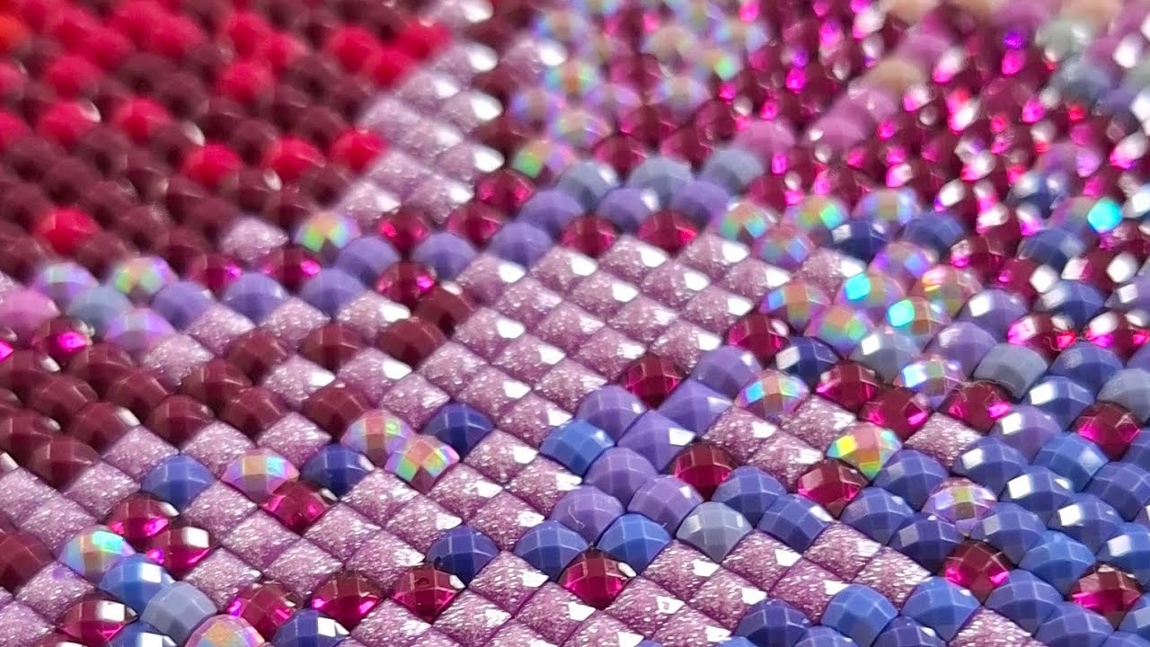 Relaxing & Satisfying ASMR Diamond Painting Art - No Talking - Real Time - DiaPop