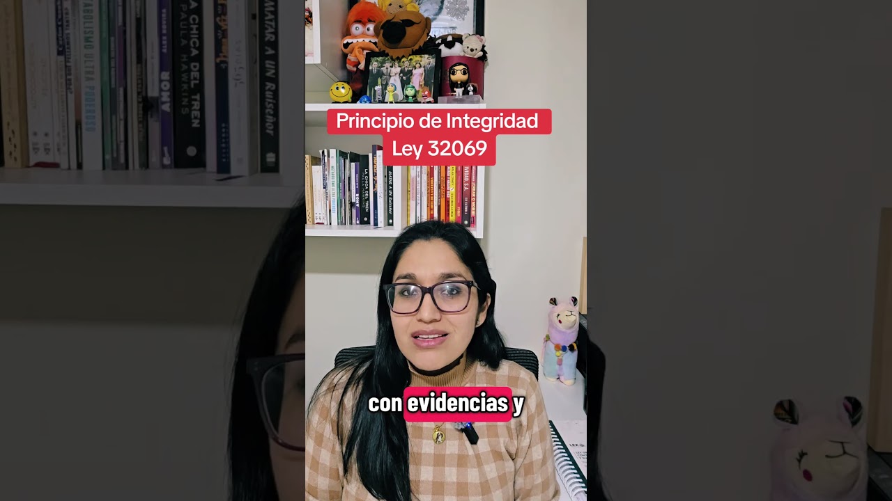 Principio de Integridad #ley32069