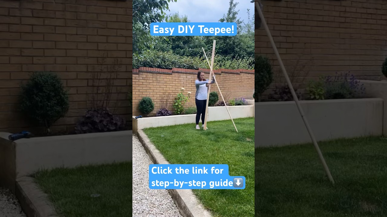 The easiest DIY teepee!