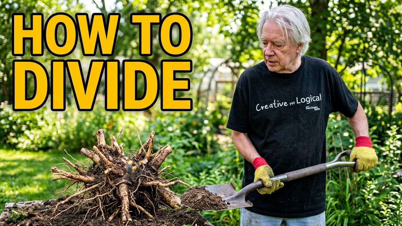 Transplanting and dividing a big old hardy hibiscus into 3 smaller plants   @gardeninginmyyard ​