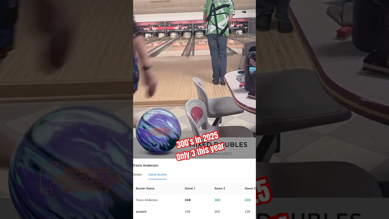 300 побед в 2025 году #300gamesbowled #hammerbowling #columbia300 #bowling #brandsofbrunswick