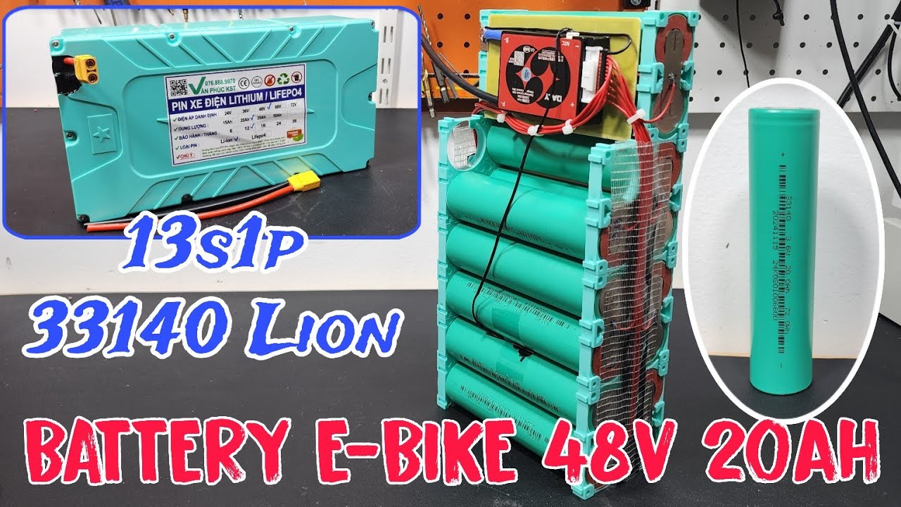 Build a 48V 20Ah Lithium Battery Pack (33140 Cells) - Replace 4 Lead-Acid Batteries