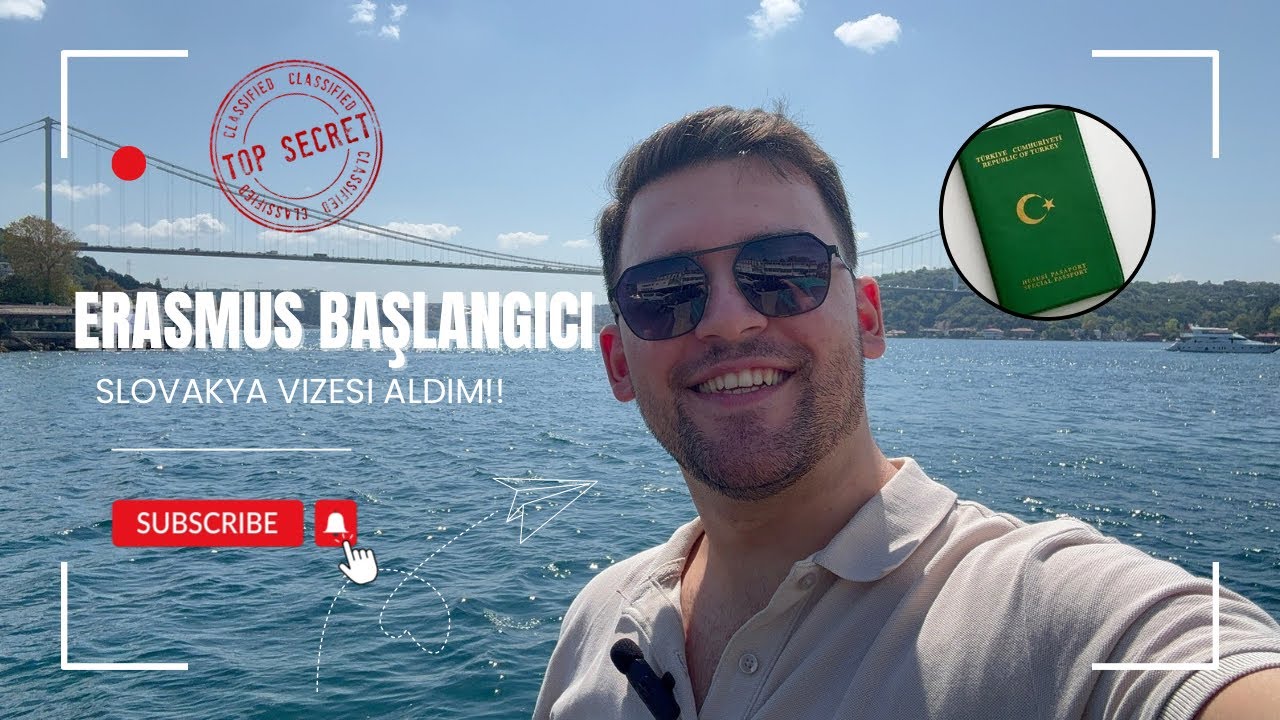 Slovakya Vizesi Aldım!! - Erasmus Başlangıcı -