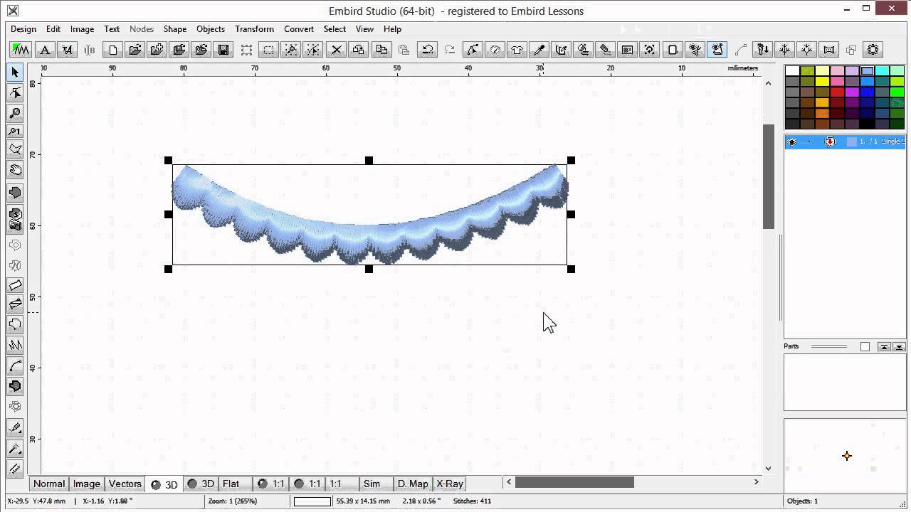 Machine Embroidery Digitizing- Embird Digitizing Tools - Assign User Borders to Outlines
