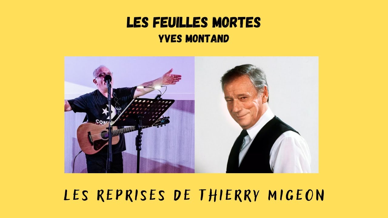 Les feuilles mortes - Yves Montand - Cover Thierry Migeon + partition guitare