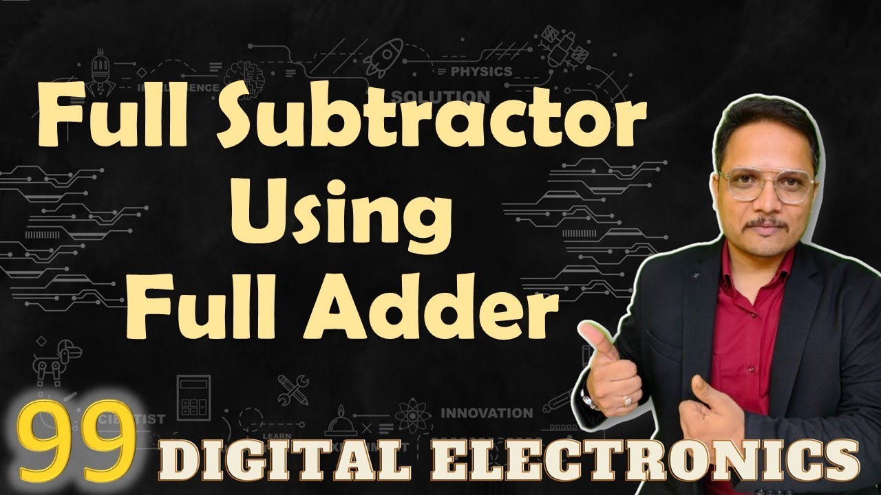 Full Subtractor Implementation with Full Adders: Designing, Circuit, and Process