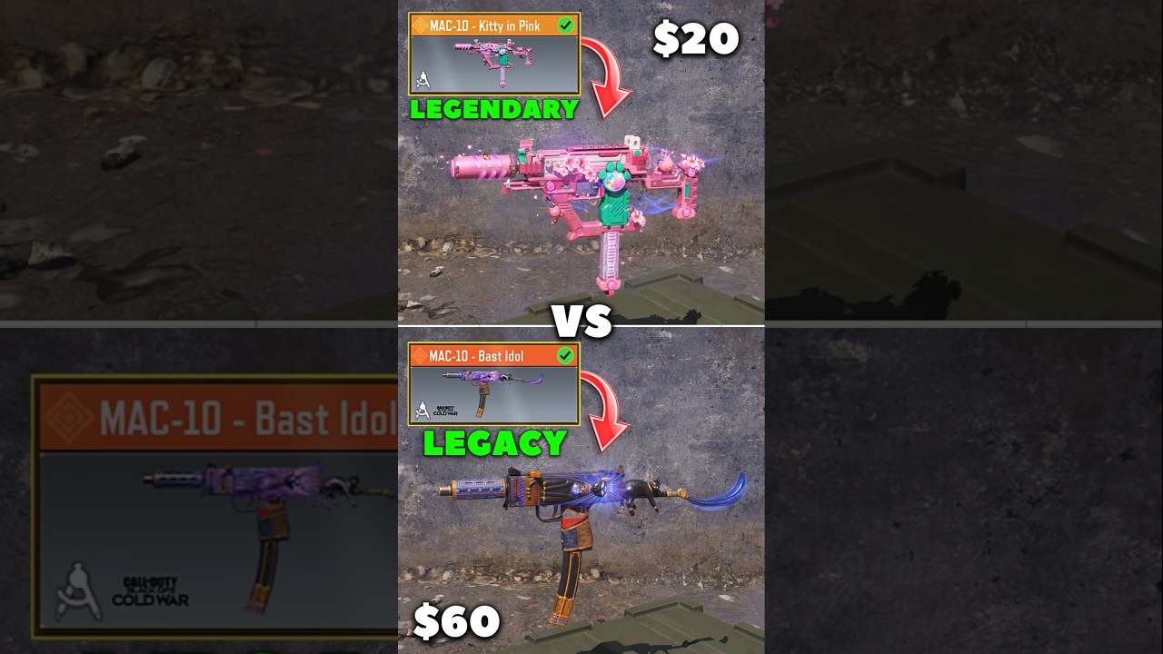 Legendary vs Legacy MAC 10 in CODM