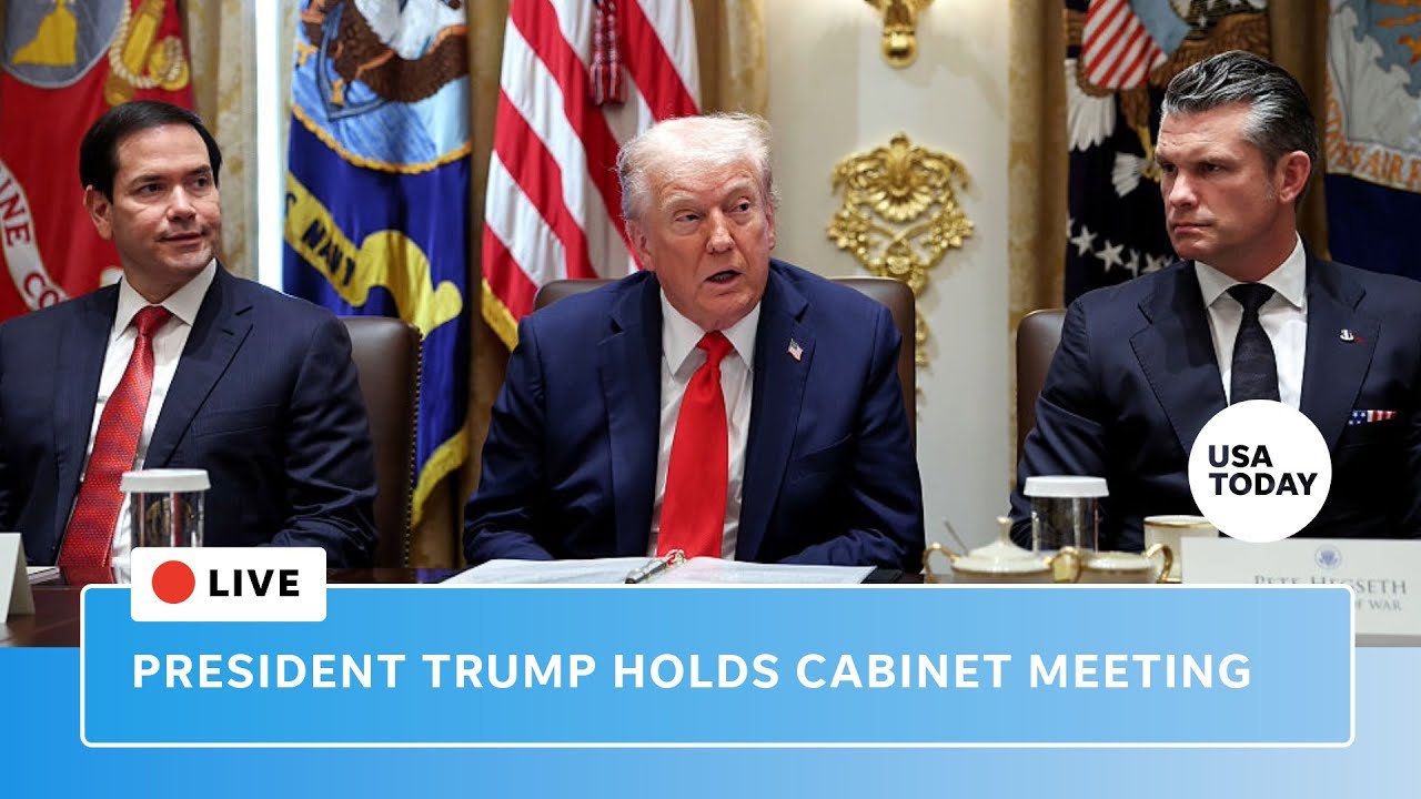 Watch live: President Trump holds cabinet meeting