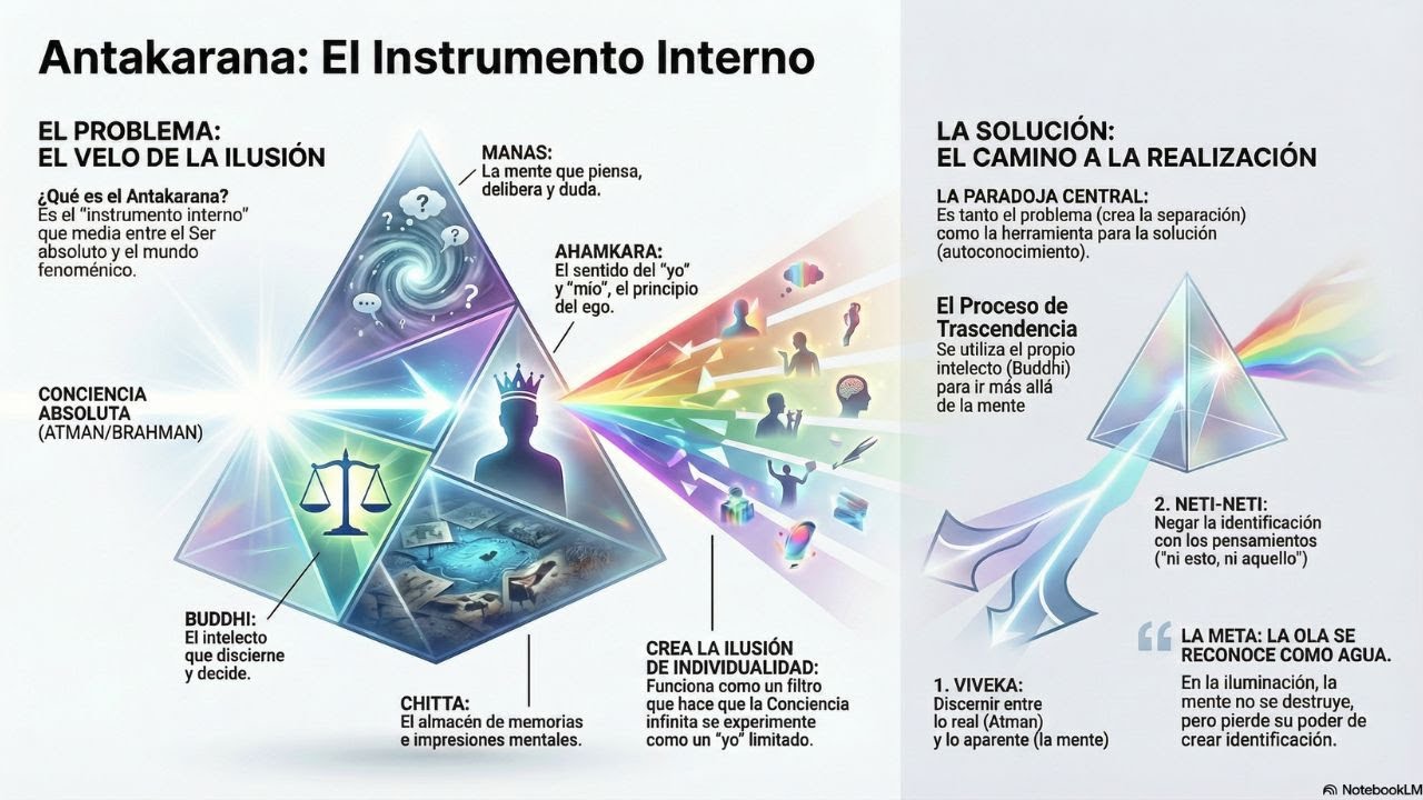El Antakarana en el Advaita Vedanta: La Mente Metaf&iacute;sica como Espejo de la Ignorancia
