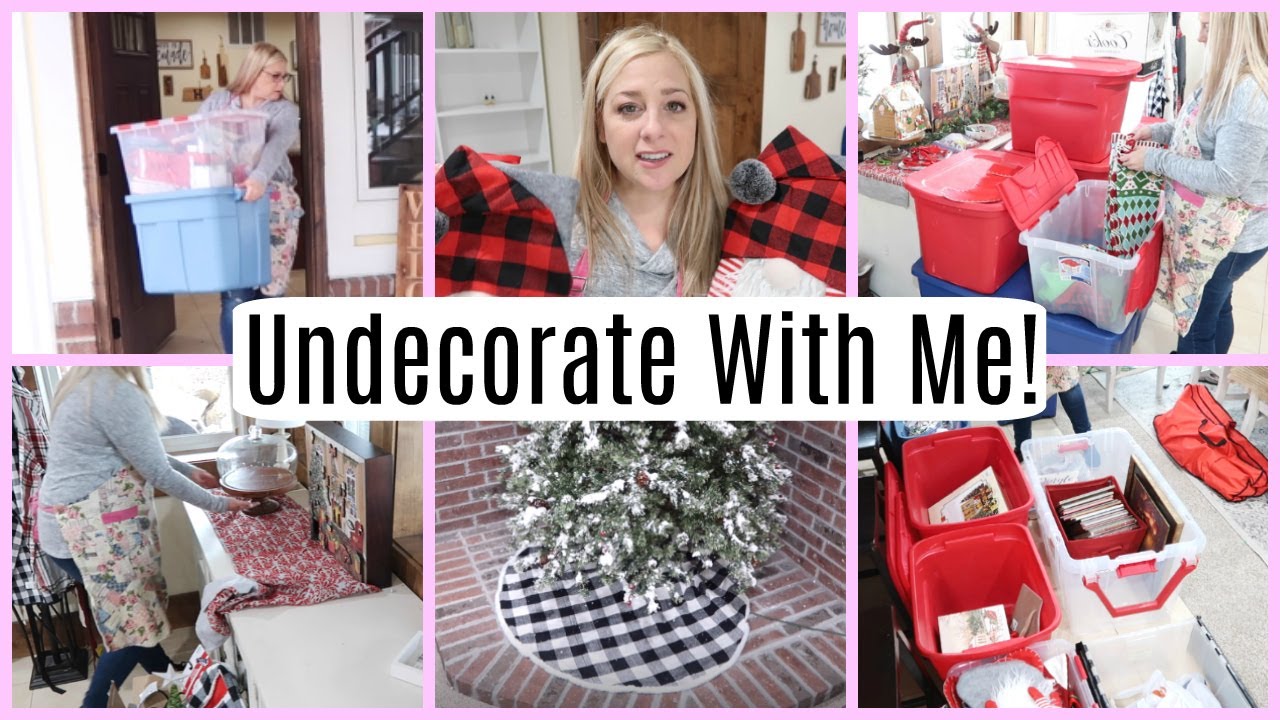 UNDECORATE WITH ME / CLEANING UP CHRISTMAS