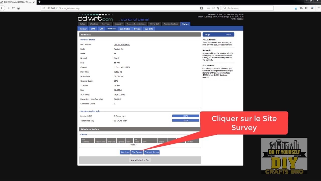 Configuration Client Bridge sous DD-WRT avec le routeur TP-Link MR3020 V1.9