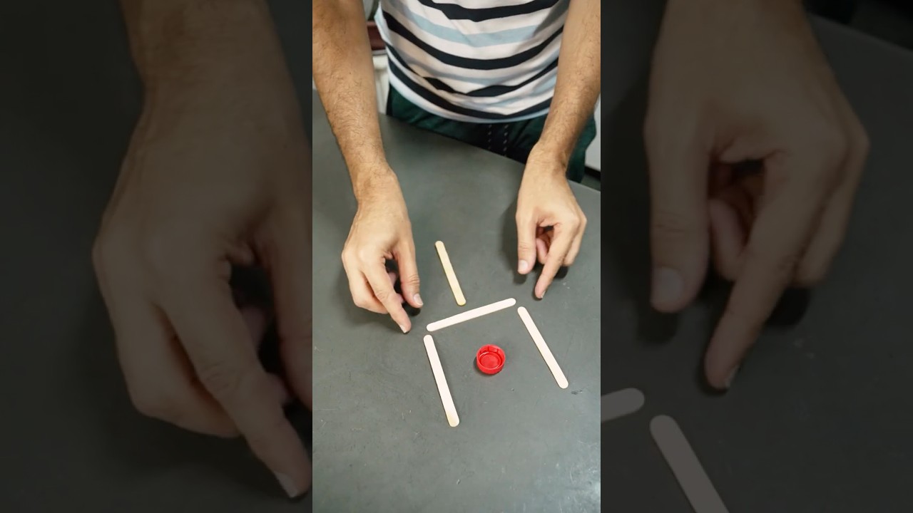 DESAFIO DA PÁ DE PALITOS E TAMPINHA