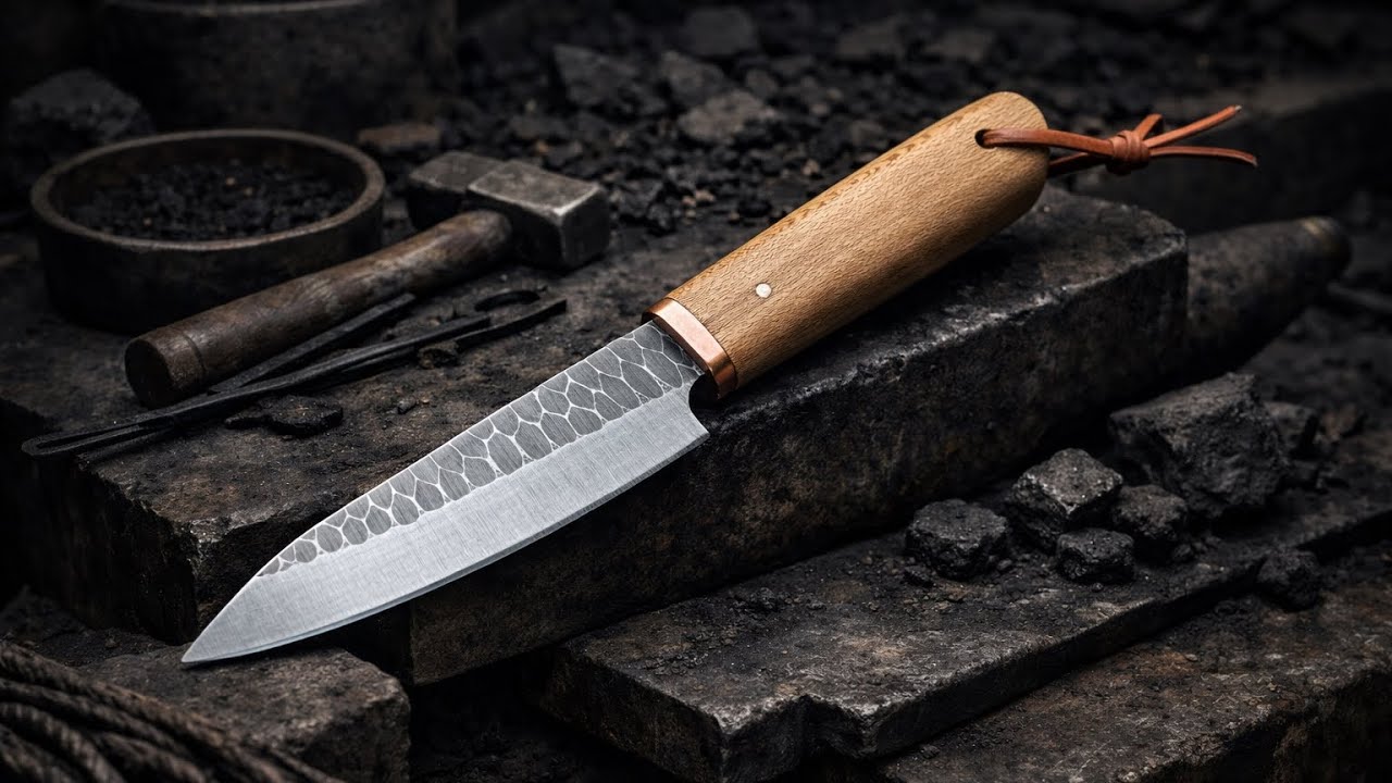 Handmade Knife Manufacturing Process | From Steel to Finished Knife