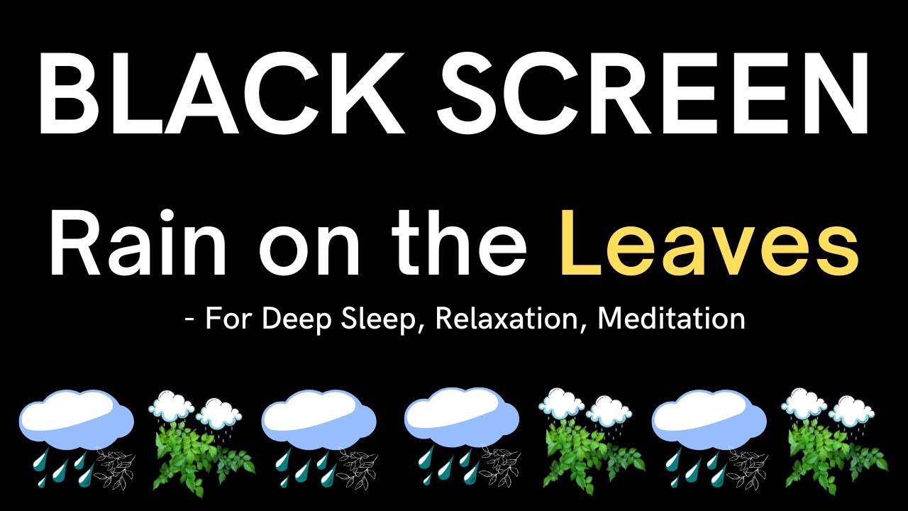 Rain on the Leaves  | Mental, Emotional and Spiritual Healing | Calm Down And Relax