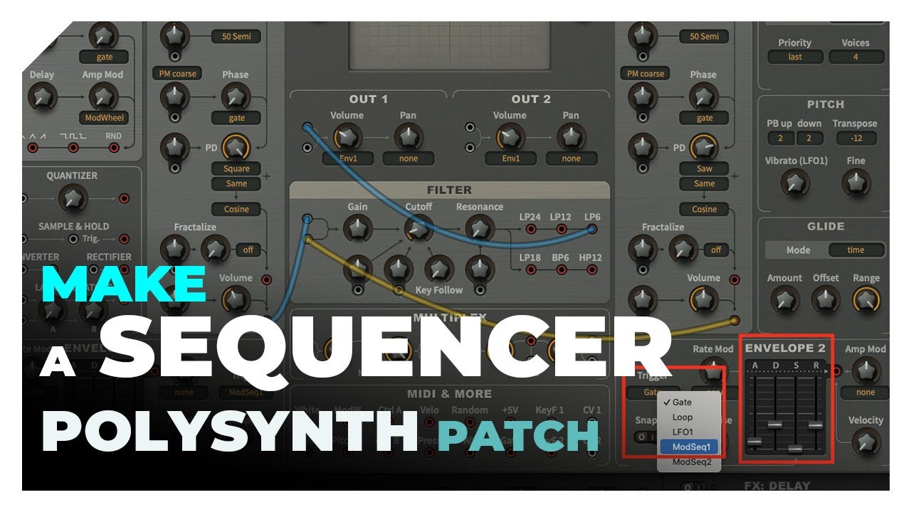 Create a sequencer polysynth patch – CM Suite Tools Masterclass