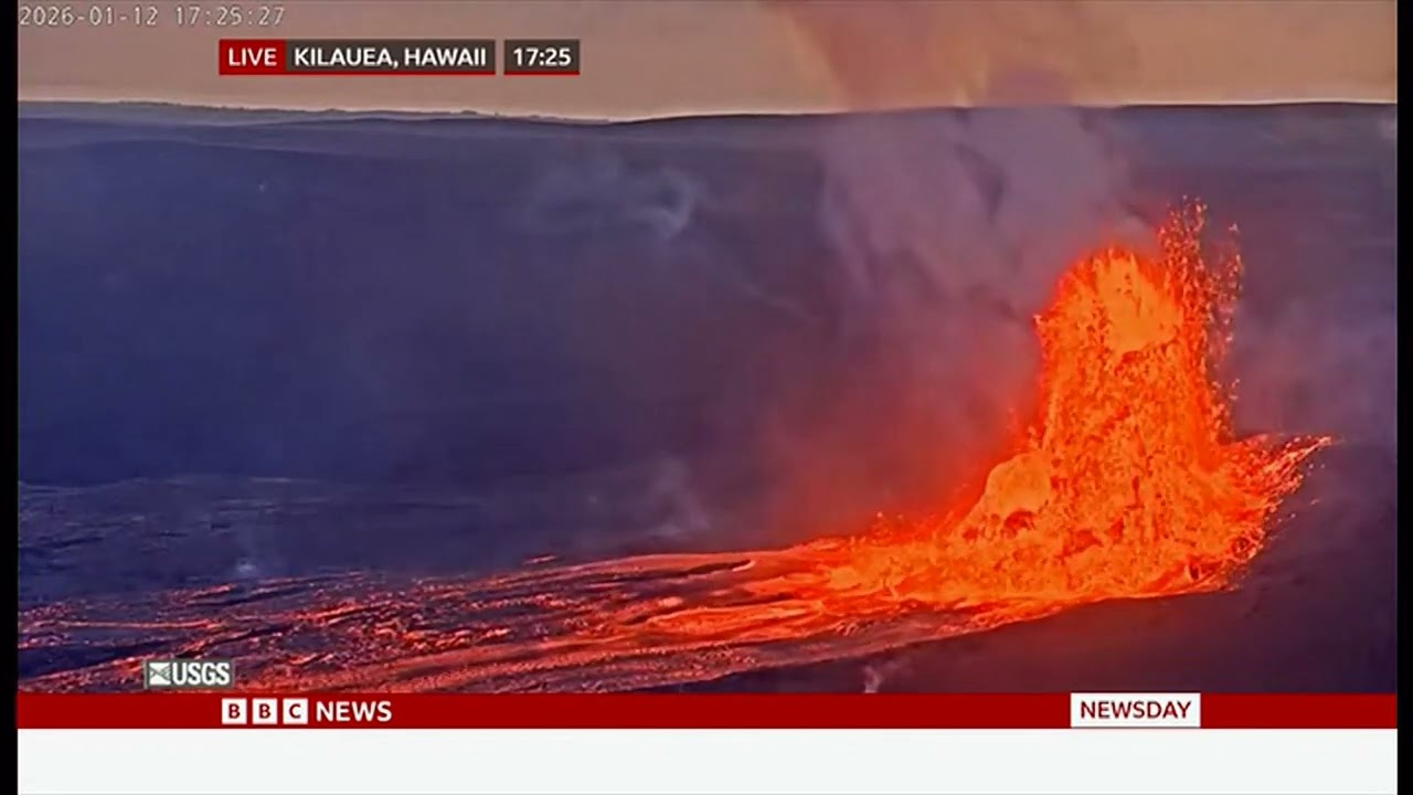 Hawaii volcano eruption number 40 erupts (USA) 13/Jan/2026