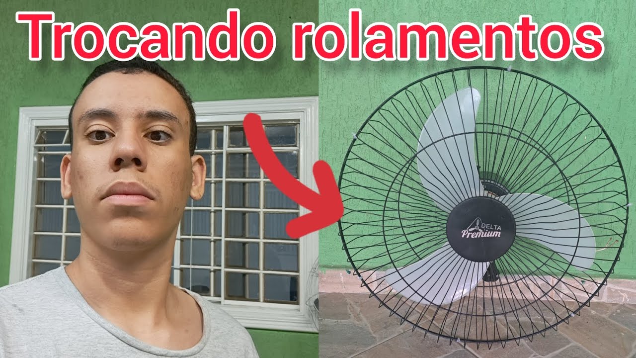 trocando bobina e rolamentos do ventilador de parede venti delta modelo Premium
