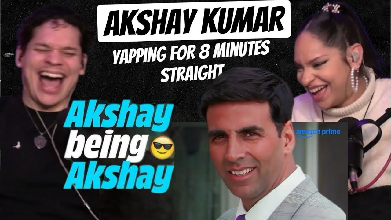 HE'S MAD CHARISMATIC!!😍Waleska & Efra react to Akshay Kumar Yapping Non   Stop