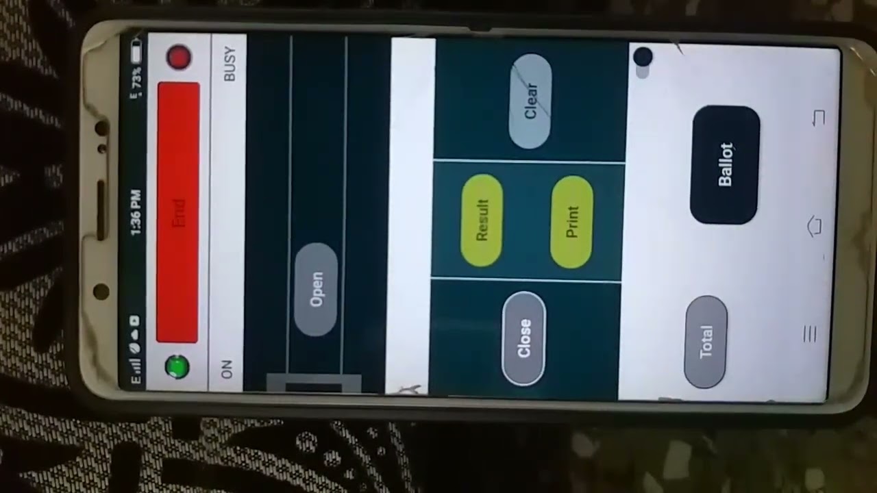 How to Mobile voting machin app use?