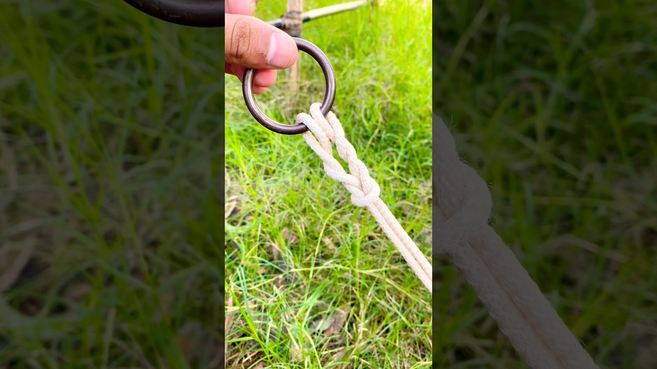Simple And Practical  Ring knot 👌#camping #gtknot #knotting #snake #tips #rope #diy #shorts