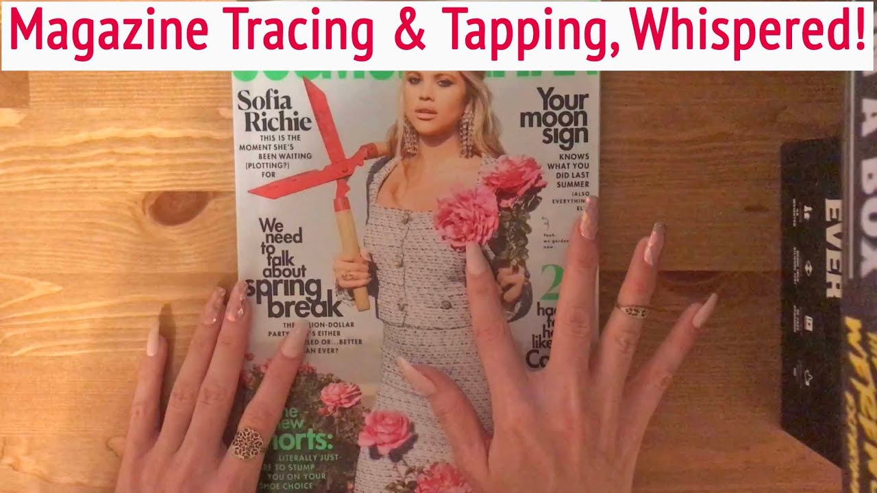 ASMR * Magazine Tracing & Tapping * Fast Tapping & Scratching * Whispered * ASMRVilla