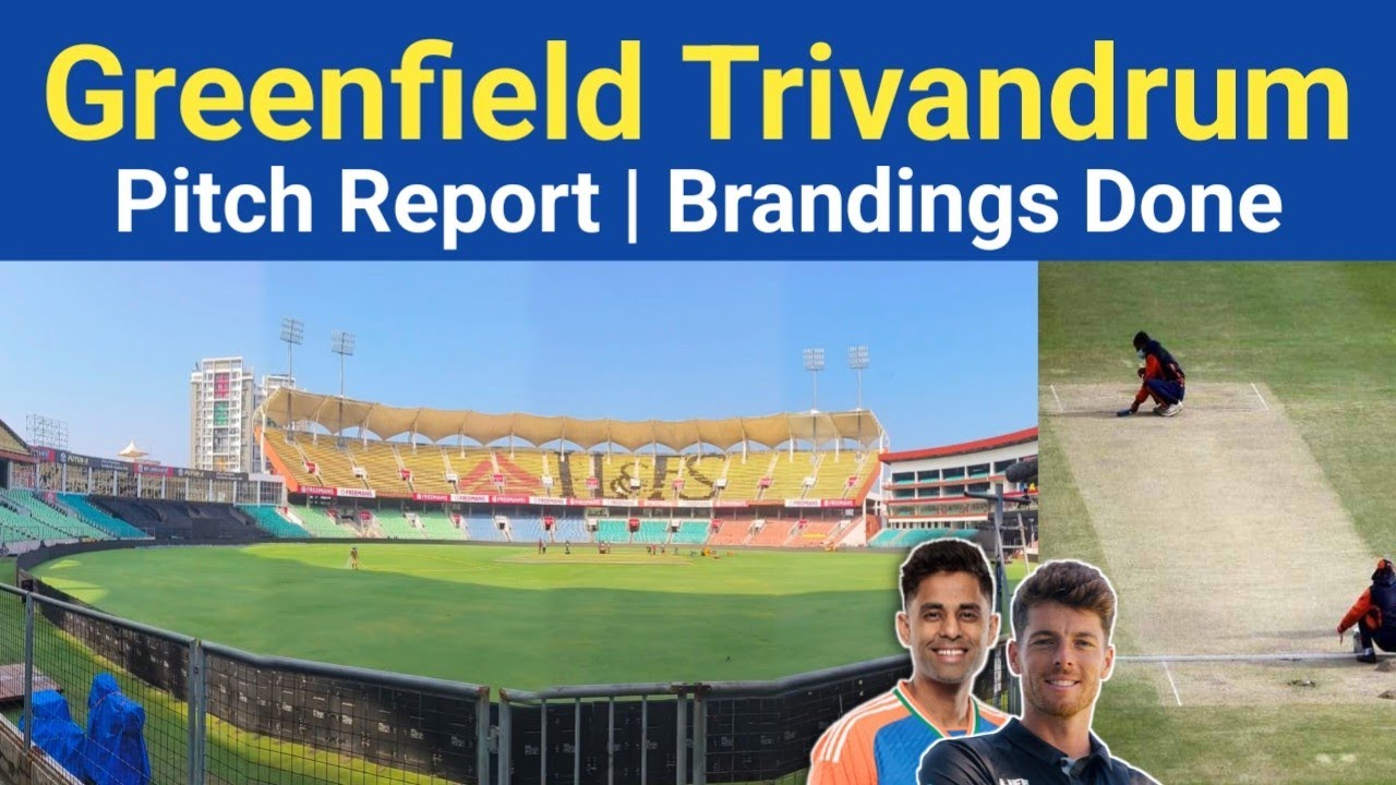 Greenfield Stadium Trivandrum Pitch Report Ind vs Nz 2026 | Thiruvananthapuram Cricket Stadium