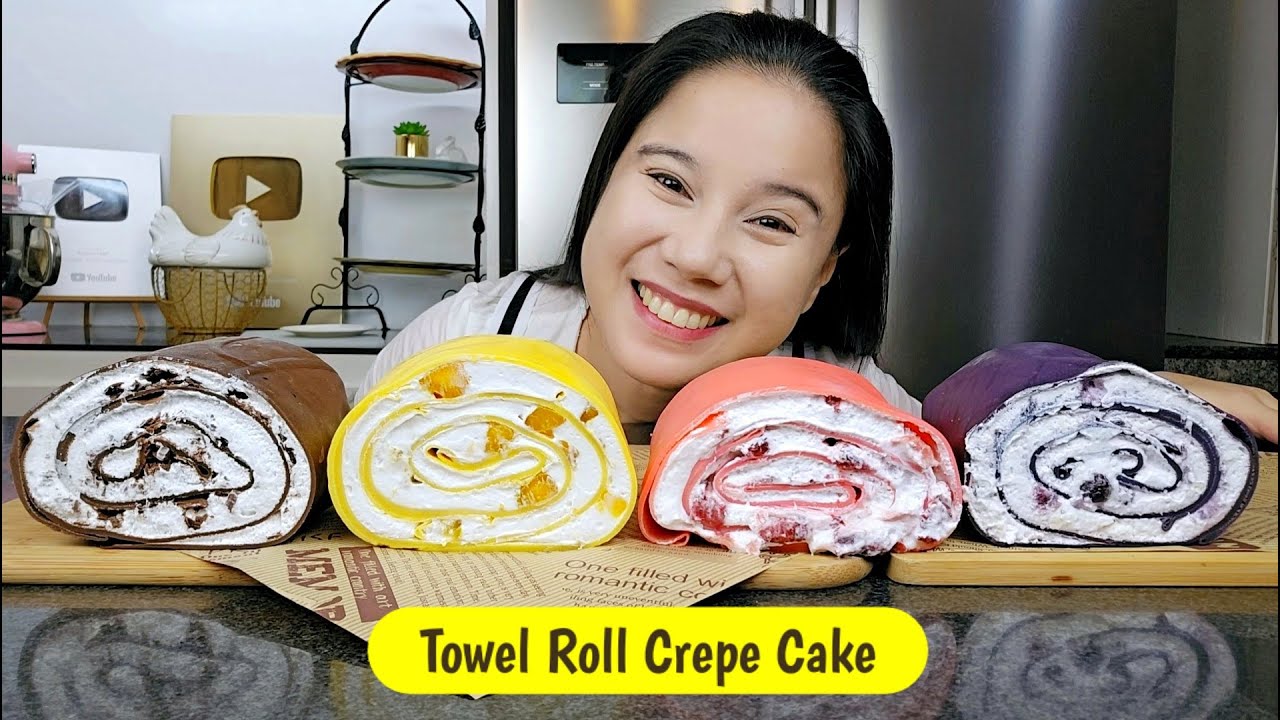 Super madaling gawin Towel Roll Crepe Cake!