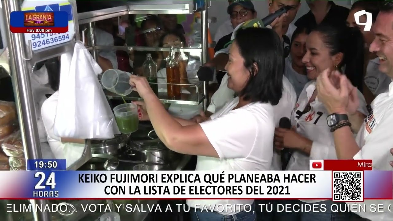 Keiko Fujimori explica que planeaba hacer con la lista de electores del 2021