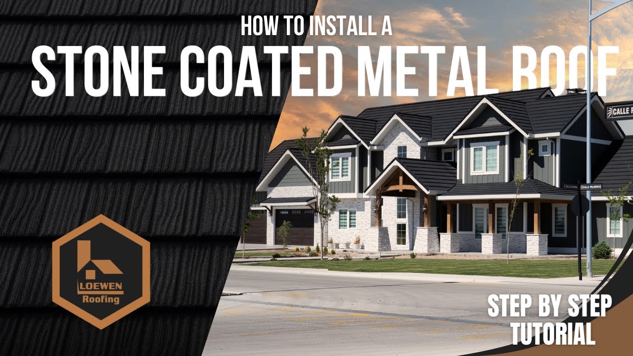 How To Install a Stone Coated Metal Roof - Loewen Roofing