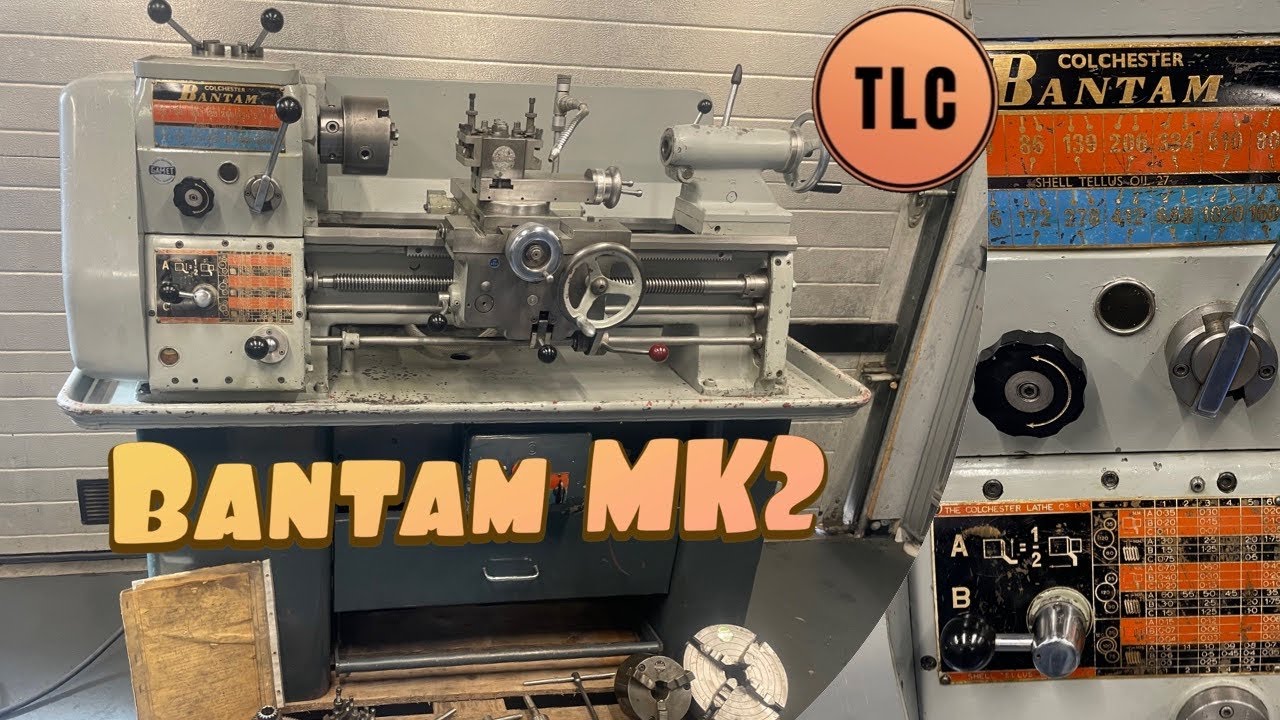 Colchester Bantam MK2 Power Feed Lathe Svarv Tornio Drehmaschine