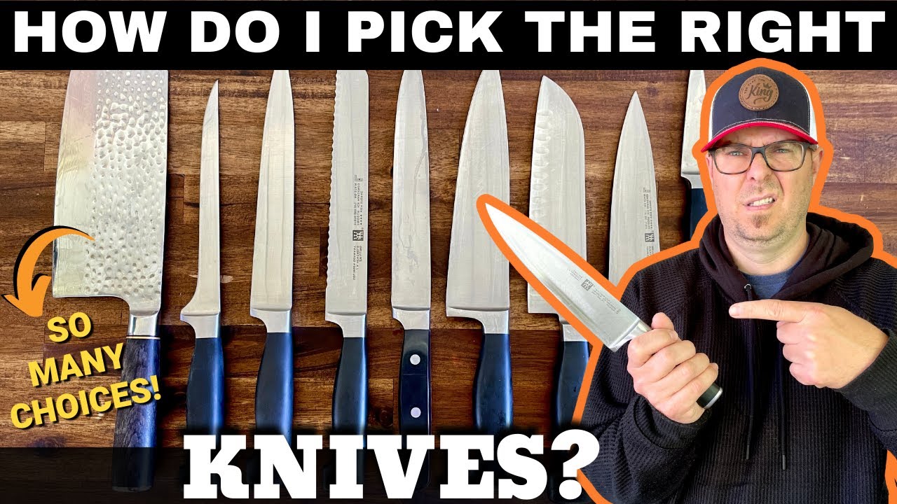 KITCHEN KNIVES 101:  How to Pick Out Kitchen Knives?  What Knife Do You REALLY Need?