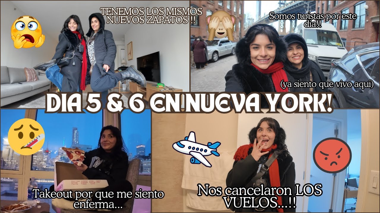 Dia 5&6 en NYC🗽: Zapatos iguales con mi mamá🙈💖de turistas🙌🏼y nos cancelaron los vuelos🙀😬❄️