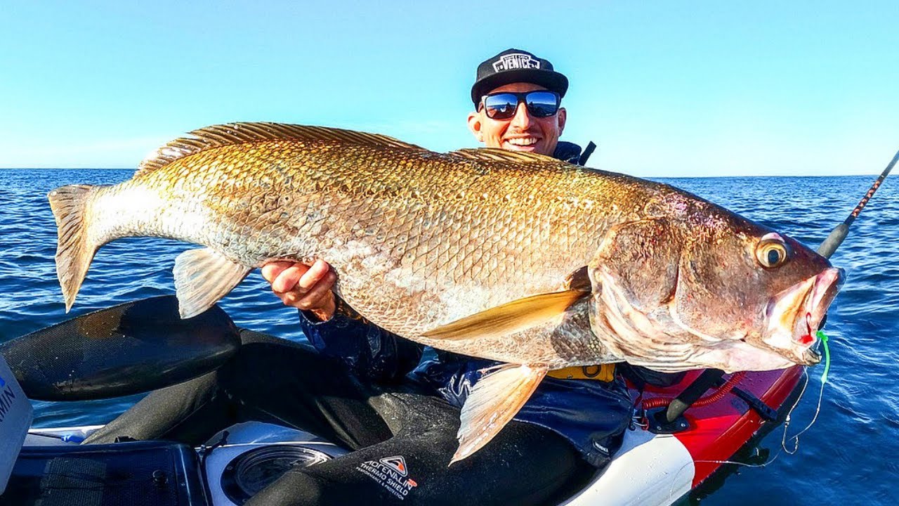 PB MONSTER JEWFISH!!! Offshore Kayak Fishing, Gold Coast, Australia!!