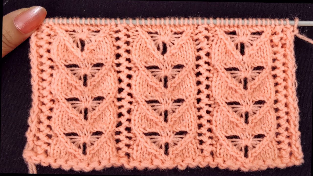 How To Knit Beautiful Lace Pattern for Cardigans, Pullovers, Scarves, Shawls, Baby Set Hindi/English