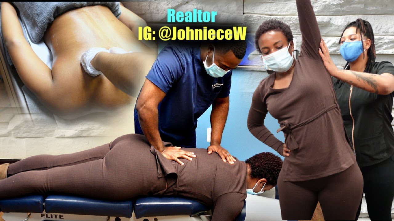 Muscle Tension. NECK BACK CRACKING CHIROPRACTIC ADJUSTMENTS. Chiropractor Aligns Spine. Ystrap!