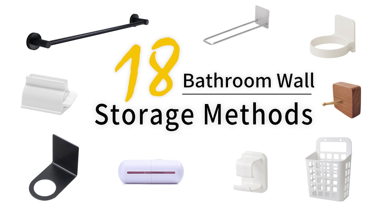 Minimalist Bathroom Storage | 18 Bathroom Wall Storage & Installation Methods