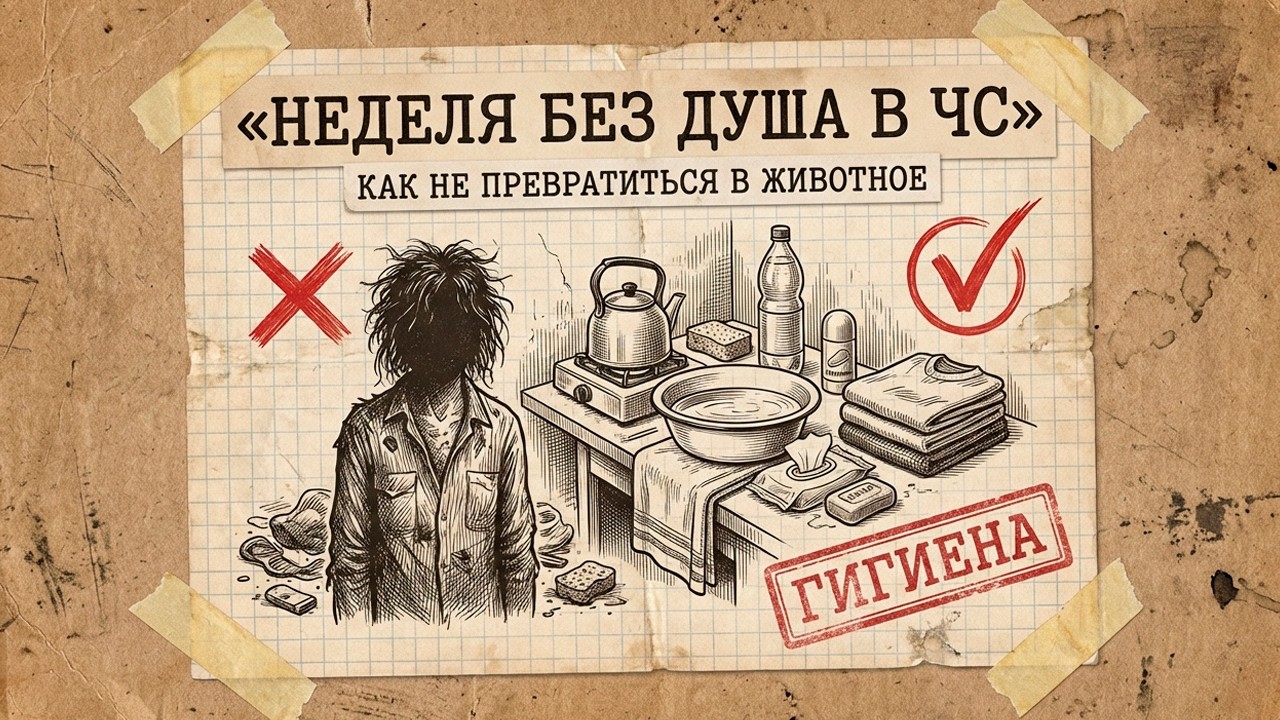 НЕДЕЛЯ БЕЗ ДУША В ЧС: как не превратиться в животное за неделю