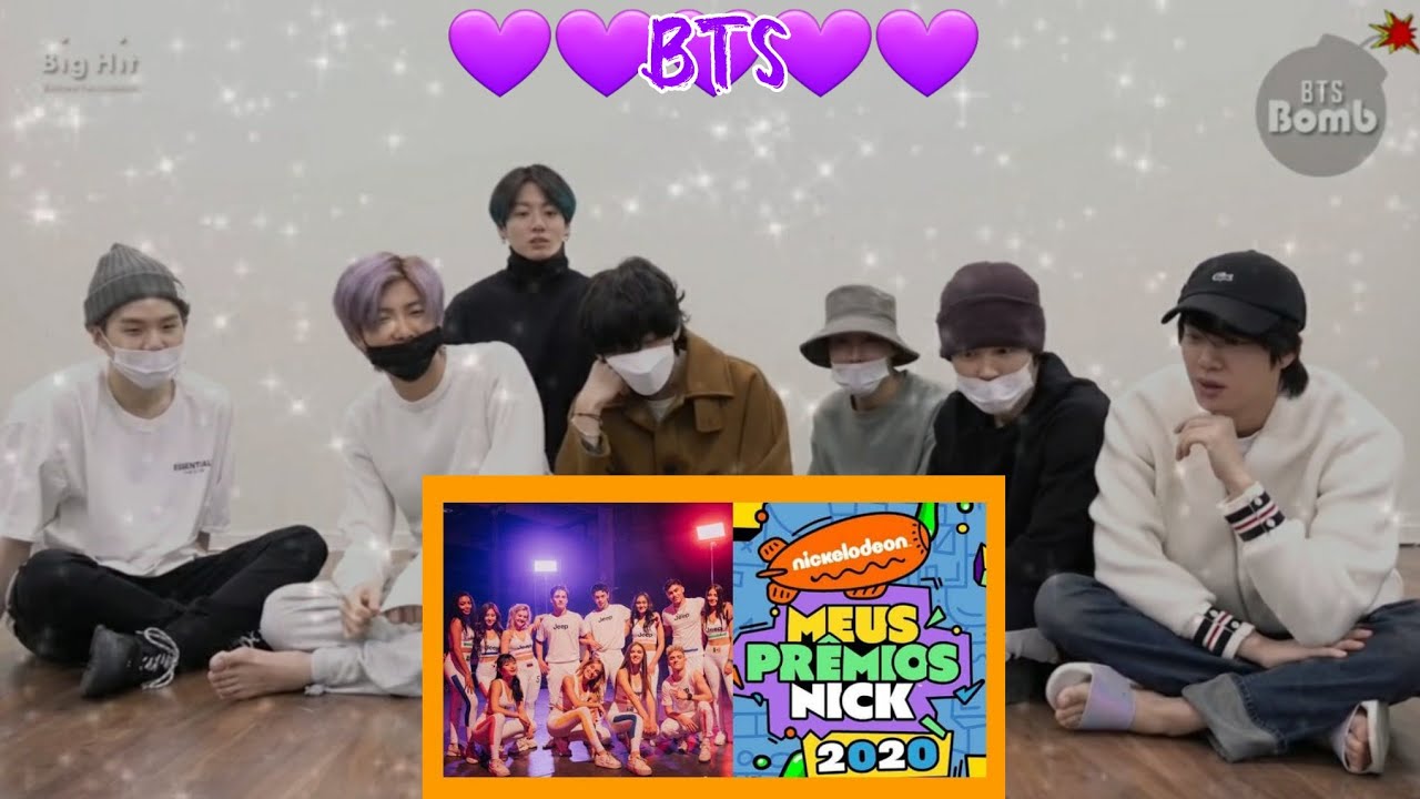 BTS reagindo a Now United ( Meus prêmios Nick 2019) 