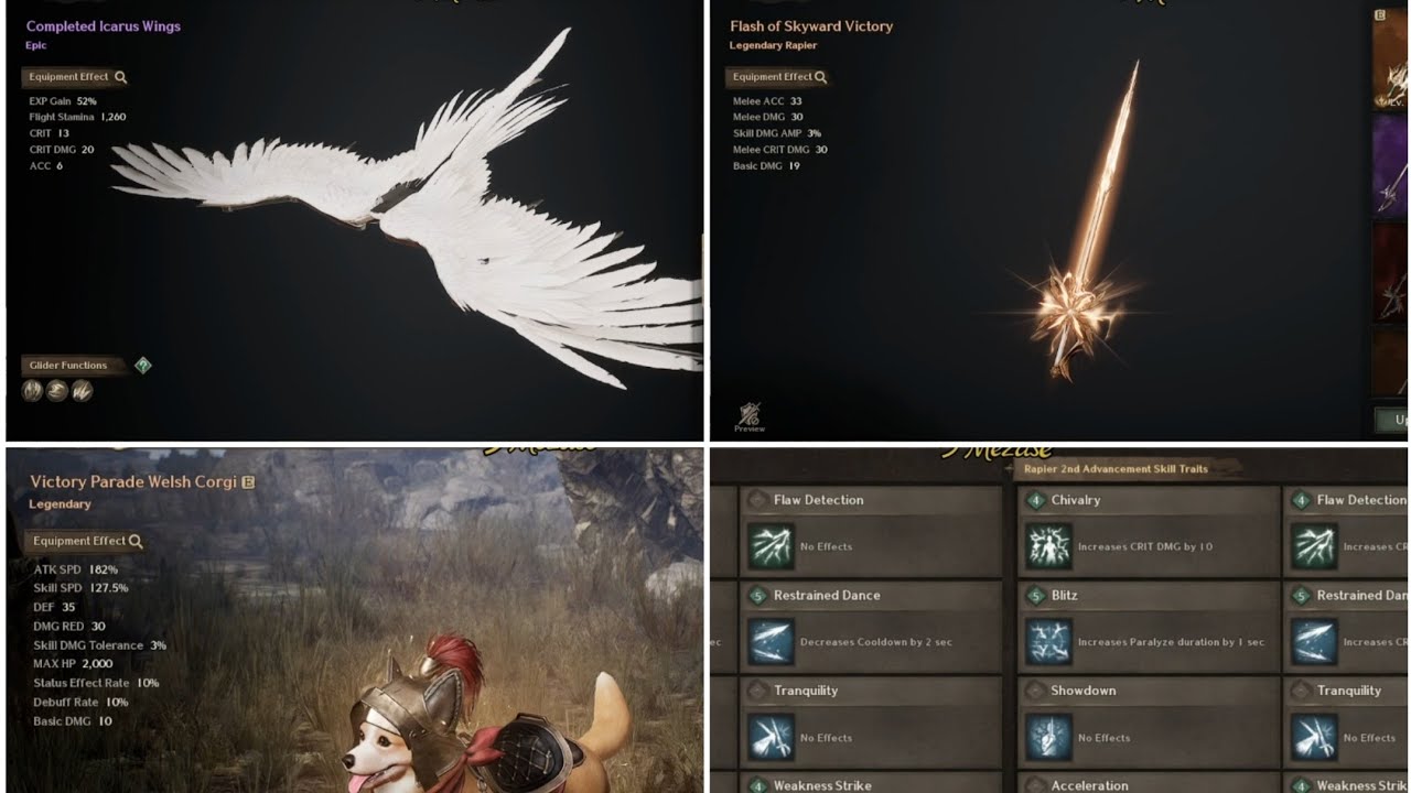 Night Crows Global Rapier PVE Build | Weapon Proficiency Comparison: Bonus Dmg VS CD Red - Episode 4