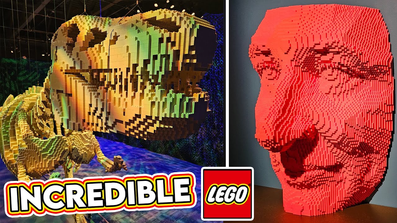 100 INCREDIBLE LEGO SCULPTURES! 2023 Art of the Brick Full Walk-Through!