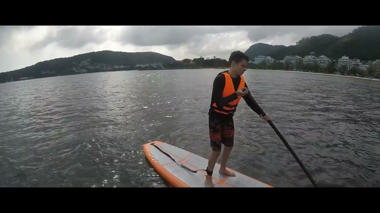 SUP com meu filho.  #standuppaddle #brasilnatural #niteroi