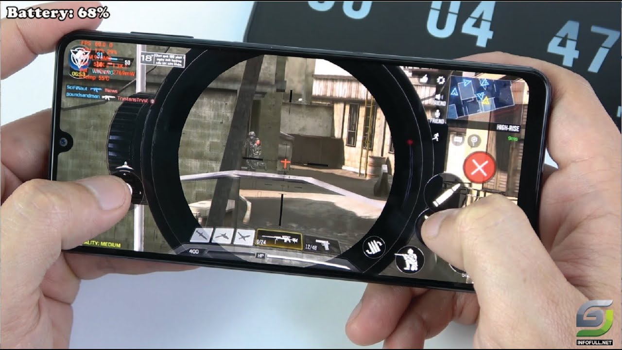 Samsung Galaxy A22 test game Call of Duty Mobile CODM