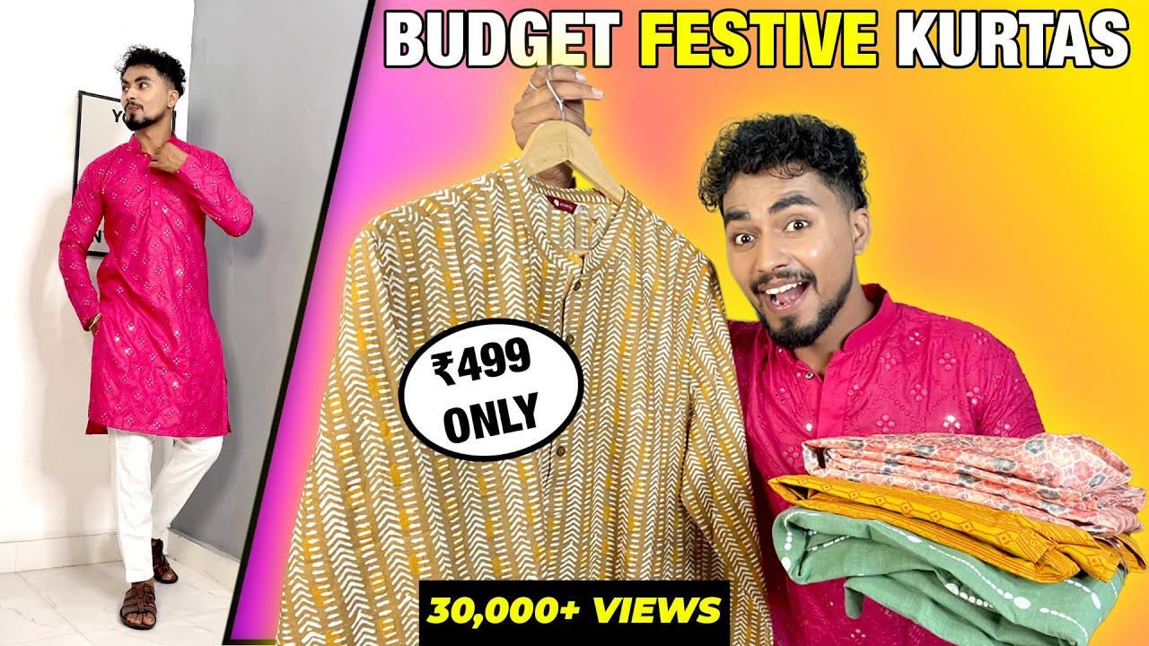 🔥Budget Wedding Kurtas for MEN Under 500 | Festive SEASON Outfit Idea 2023 | Amazon Haul