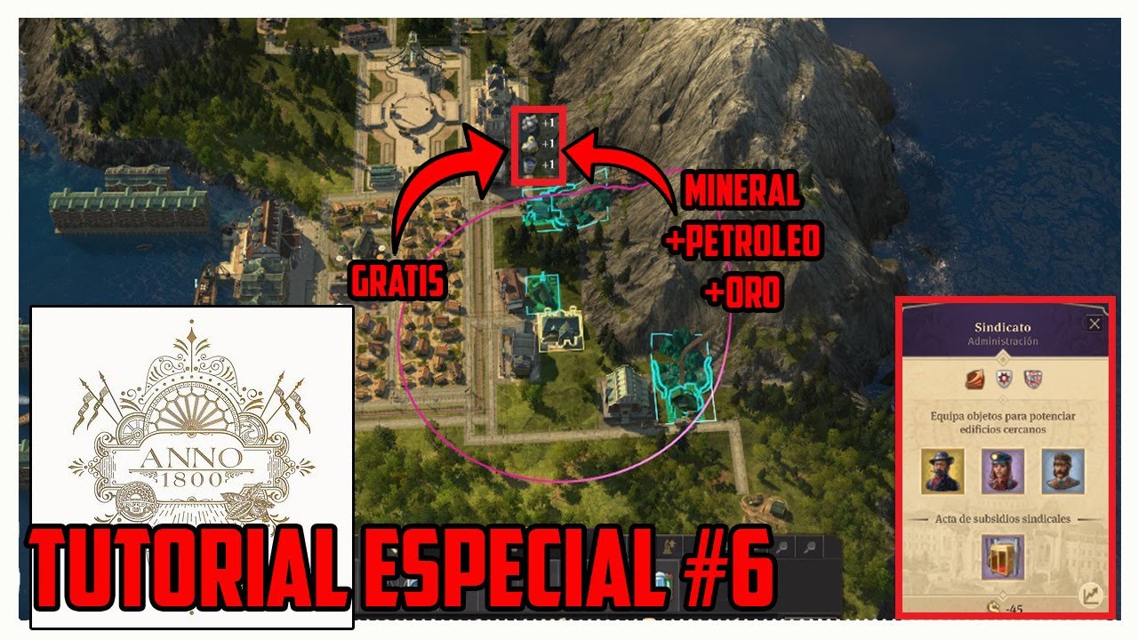 Anno 1800 Obtener todos los minerales, petroleo y electrificar SACA PROVECHO DE UNA ISLA CHIQUITITA