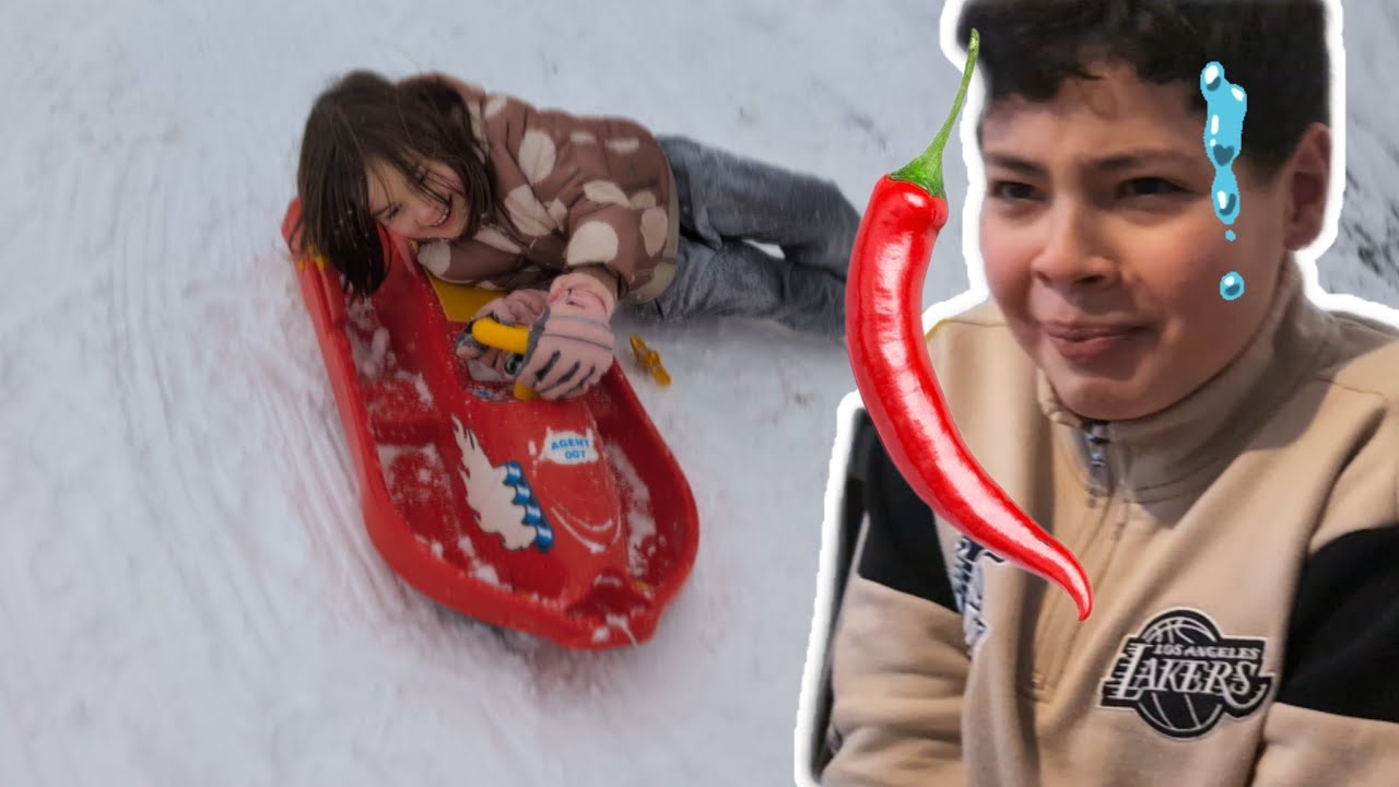 SNEEUW SPELEN & JAYDEN EET EEN HETE PEPER 🥵🌶️ #1082 