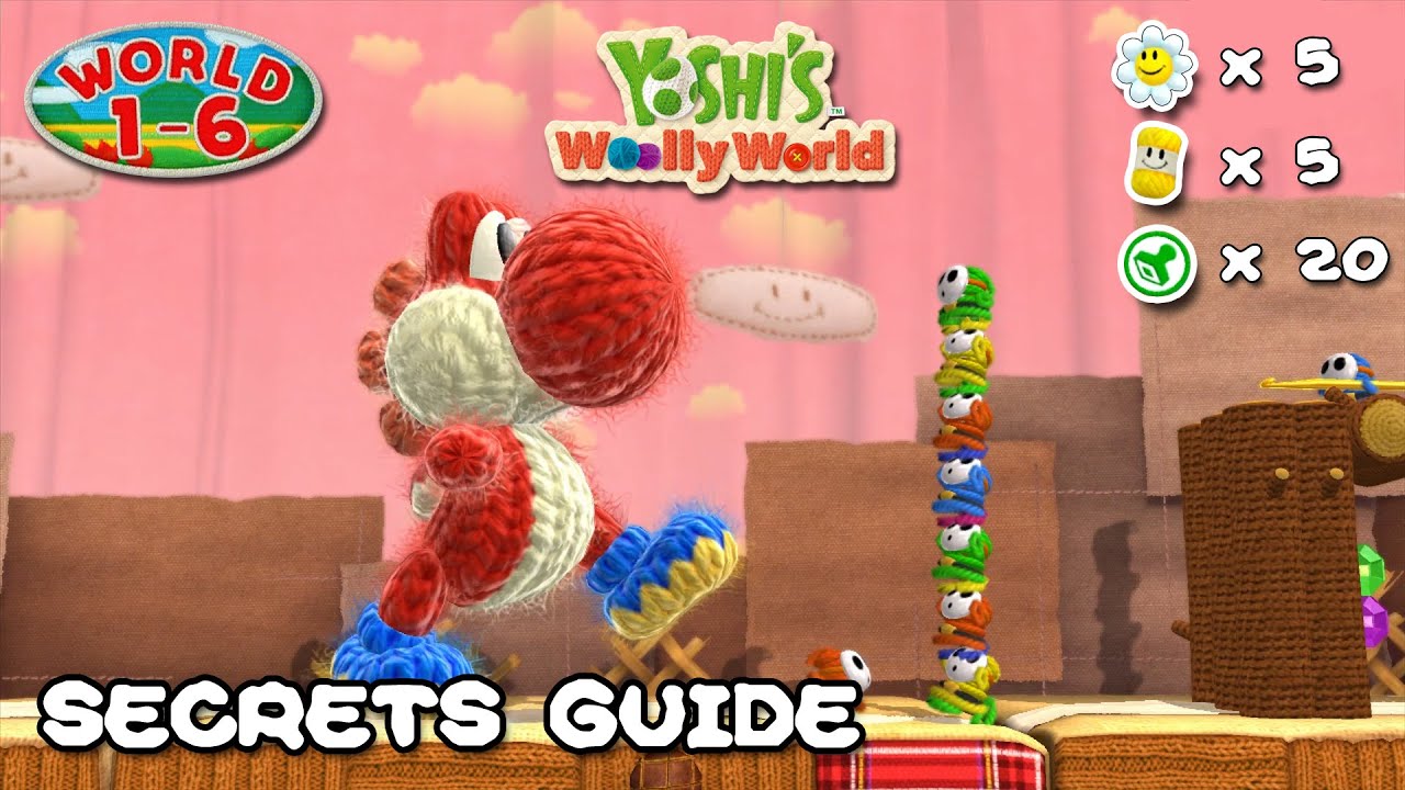 Yoshi's Woolly World - 100% Guide - World 1-6