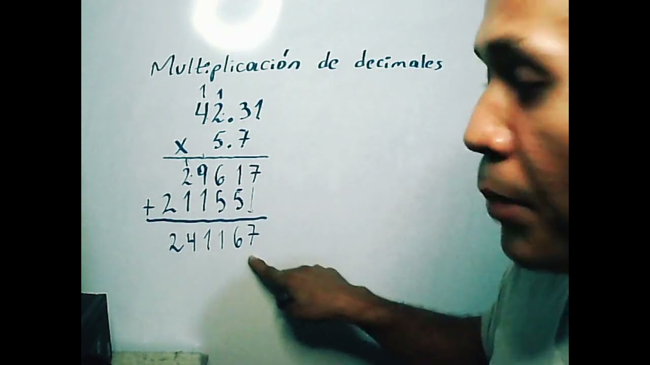 MULTIPLICACIÓN DE DECIMALES