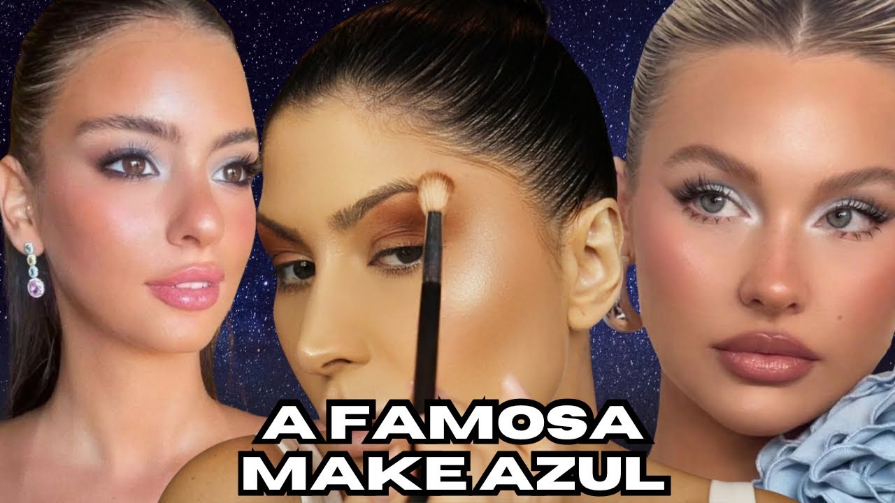 Descobri a make azul que rejuvenesce — sem filtro!