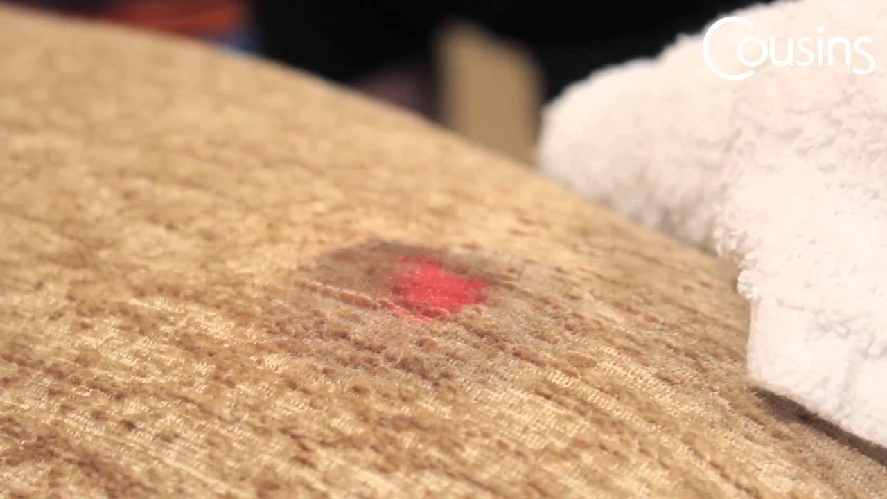 Stain Removal from Upholstered Furniture - Nail Varnish