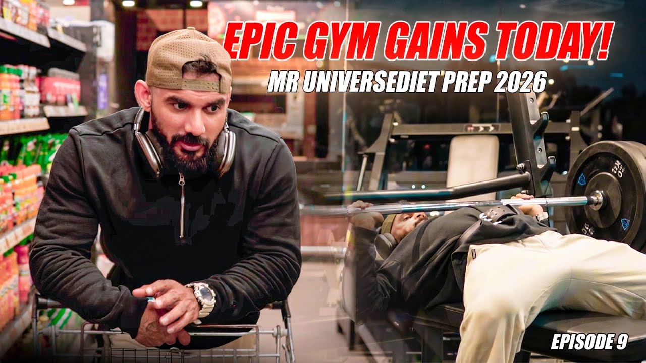ROAD TO MR.UNIVERSE | CHEST & BICEPS | GROCERY SHOPING 